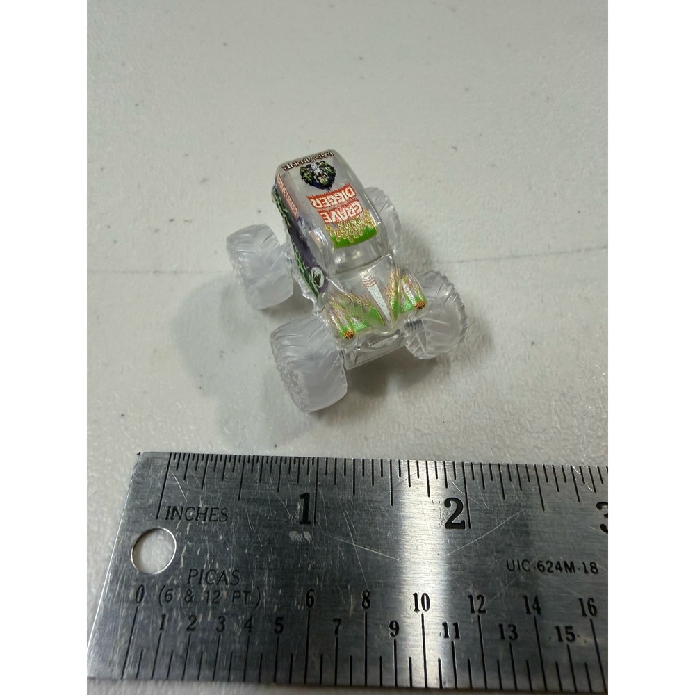 Monster Jam Grave Digger Mini Clear Translucent Monster Truck 2024 FMS 40502VDM